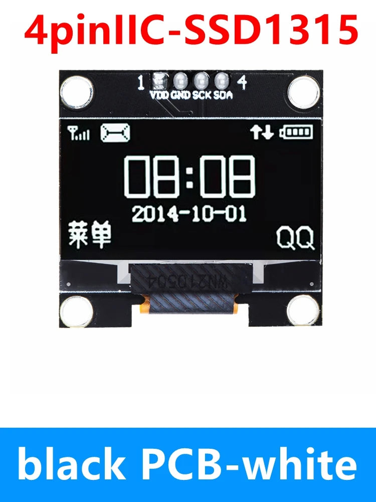1.3 inch oled IIC Serial White OLED Display Module 128X64 I2C SSD1306 12864 LCD Screen Board VDD GND SCK SDA for Arduino