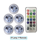 RGB Submersible Lights Remote Control Underwater Led Light Battery Operated Night Lamp For Halloween Vase Wedding Party Decor