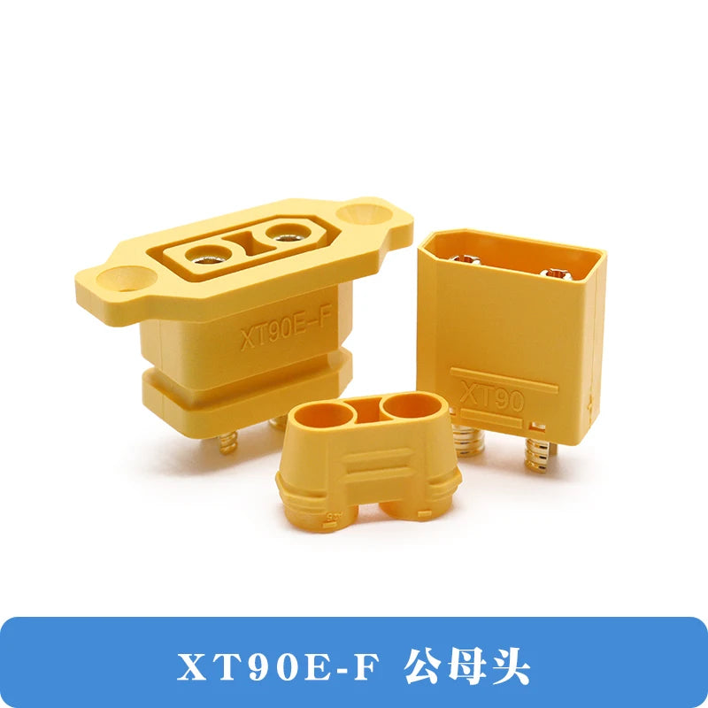1PCS XT90E-F Lithium Battery Charging Plug Fixed Female plug XT90 XT90E Gold-plating female connector