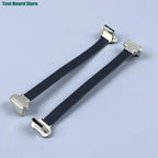 1/2PCS USB C Type-C USB FPC Soft Flat Cable Male To Male Charging Wire Fast Charge Cable Extention for Phone 75/150/300mm