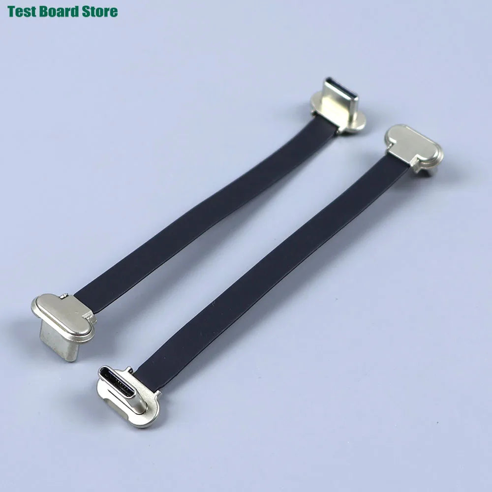 1/2PCS USB C Type-C USB FPC Soft Flat Cable Male To Male Charging Wire Fast Charge Cable Extention for Phone 75/150/300mm