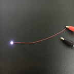 10pcs 0805 FLASHING LED SMD Lamp Wired Micro Litz Led Pre-soldered Chip Wired 30cm 3V Railway Model Toy Light DIY Leads Wires
