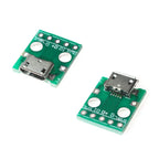 10pcs Female Connector MICRO USB To DIP Adapter 2.54mm 5pin Connector DIP PCB Adapter Breakout Board