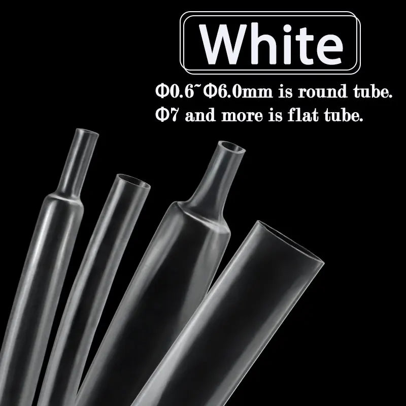 3/5M Transparent 2:1 Shrink Ratio Heat Shrink Tube Dia 0.6~80mm Insulated Cable Protecctor Connector Sleeving DIY Wrap Wire