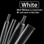 3/5M Transparent 2:1 Shrink Ratio Heat Shrink Tube Dia 0.6~80mm Insulated Cable Protecctor Connector Sleeving DIY Wrap Wire
