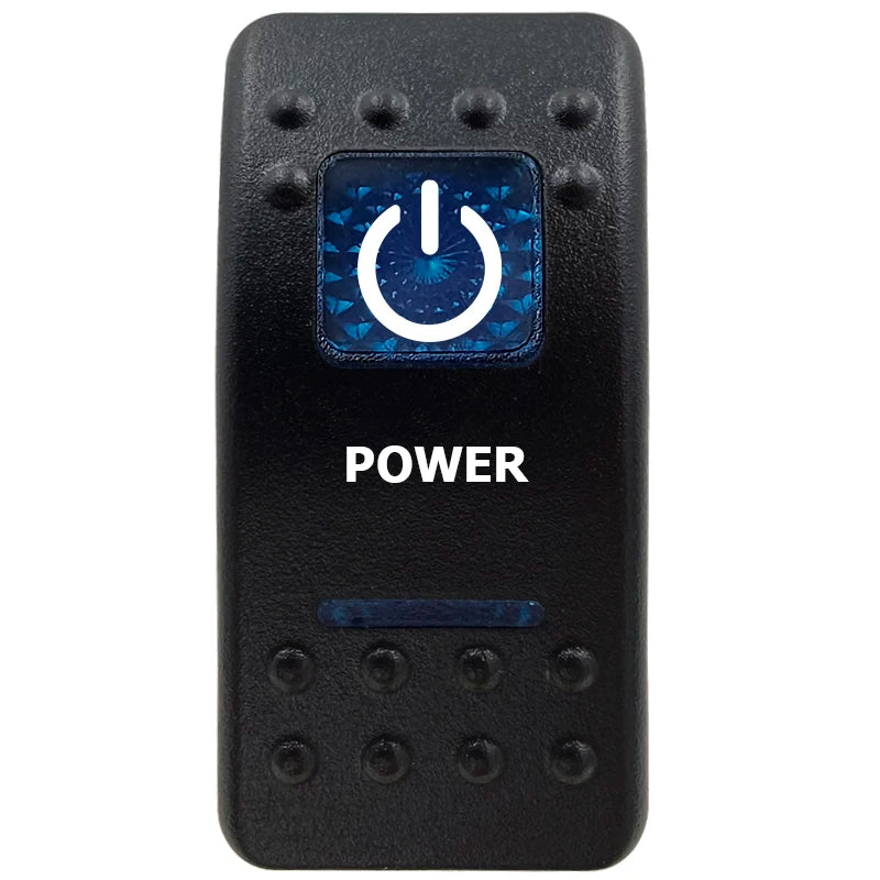 12V Marine Grade Rocker Switch SPST/ON OFF, DPDT/(ON) OFF (ON) Blue Led Light Bar for Carling ARB NARVA Replace Waterproof IP66
