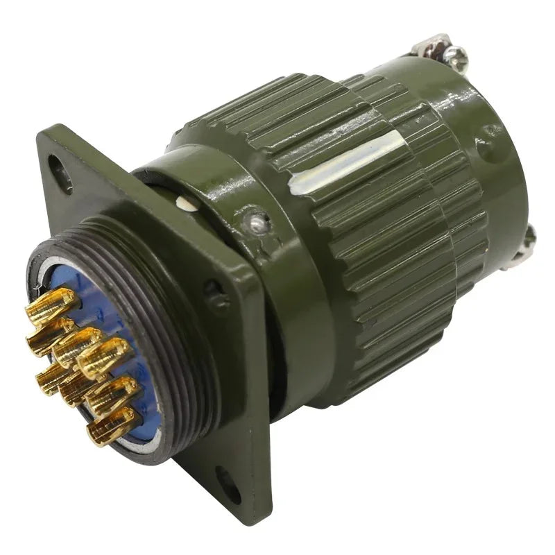 Y21M Series Fast Buckle Aviation Fixed Type Industrie Connector Plug Socket Male Female  2/3/4/5/7/10/14/16 Pin Army Green