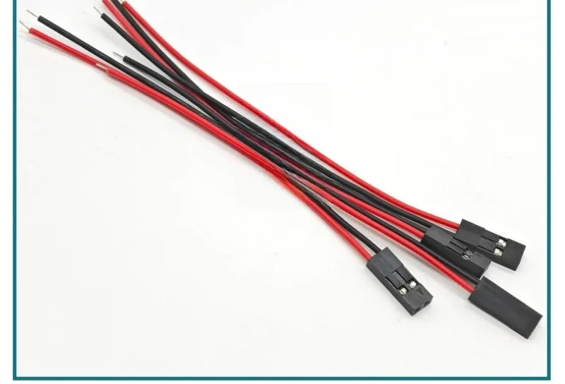 10/20pcs 2pin Dupont Cable 2P 2 Pin Female Jumper Connector Wire 2.54mm Pitch Length 10CM 20CM 30CM Single Head For 3D Printer