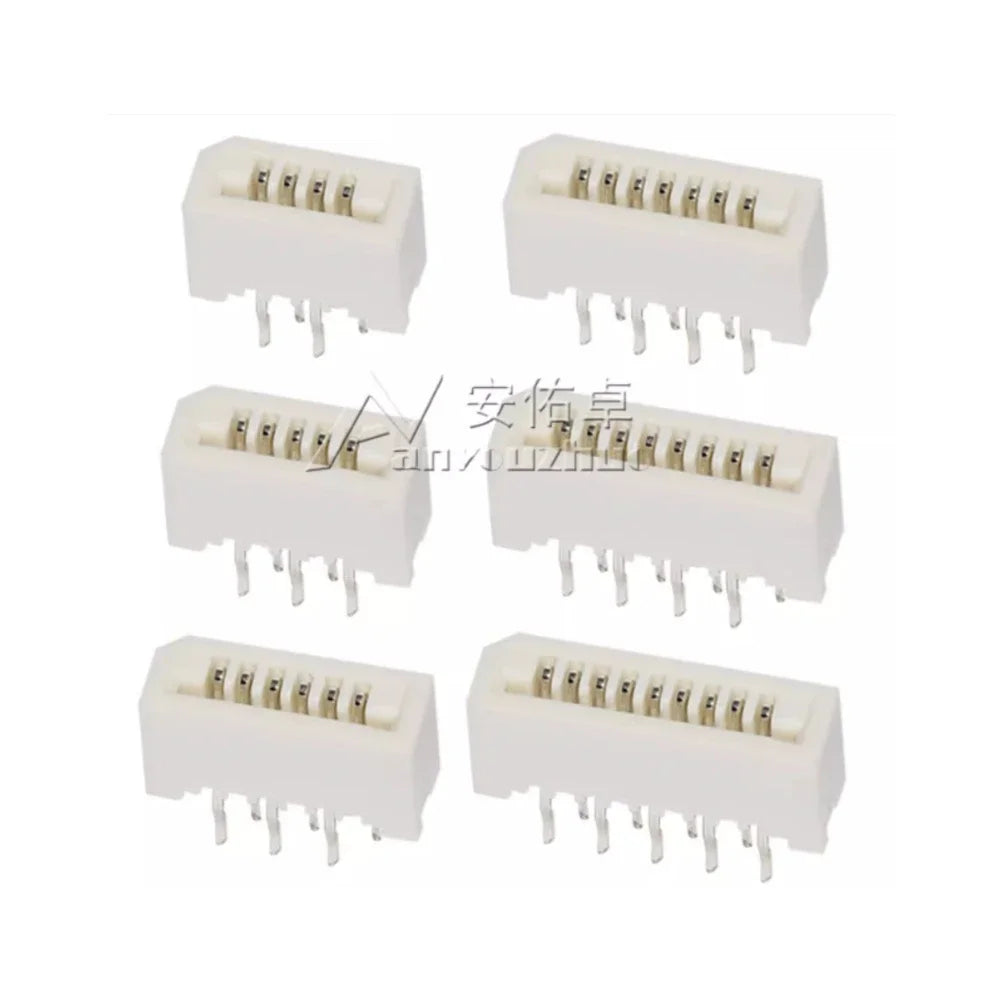 10pcs FPC FFC 1mm 1.0mm 4 5 6 7 8 9 10 11 12 13 14 15 16 17 18 20 22 24 25 26 28 30 Pin Straight Cable Connector for Electronics