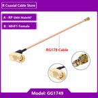 1PC UFL u.FL MHF Female to SMA Female Waterproof RF Coaxial Pigtail Adapter WIFI Antenna Extension Cable RG178