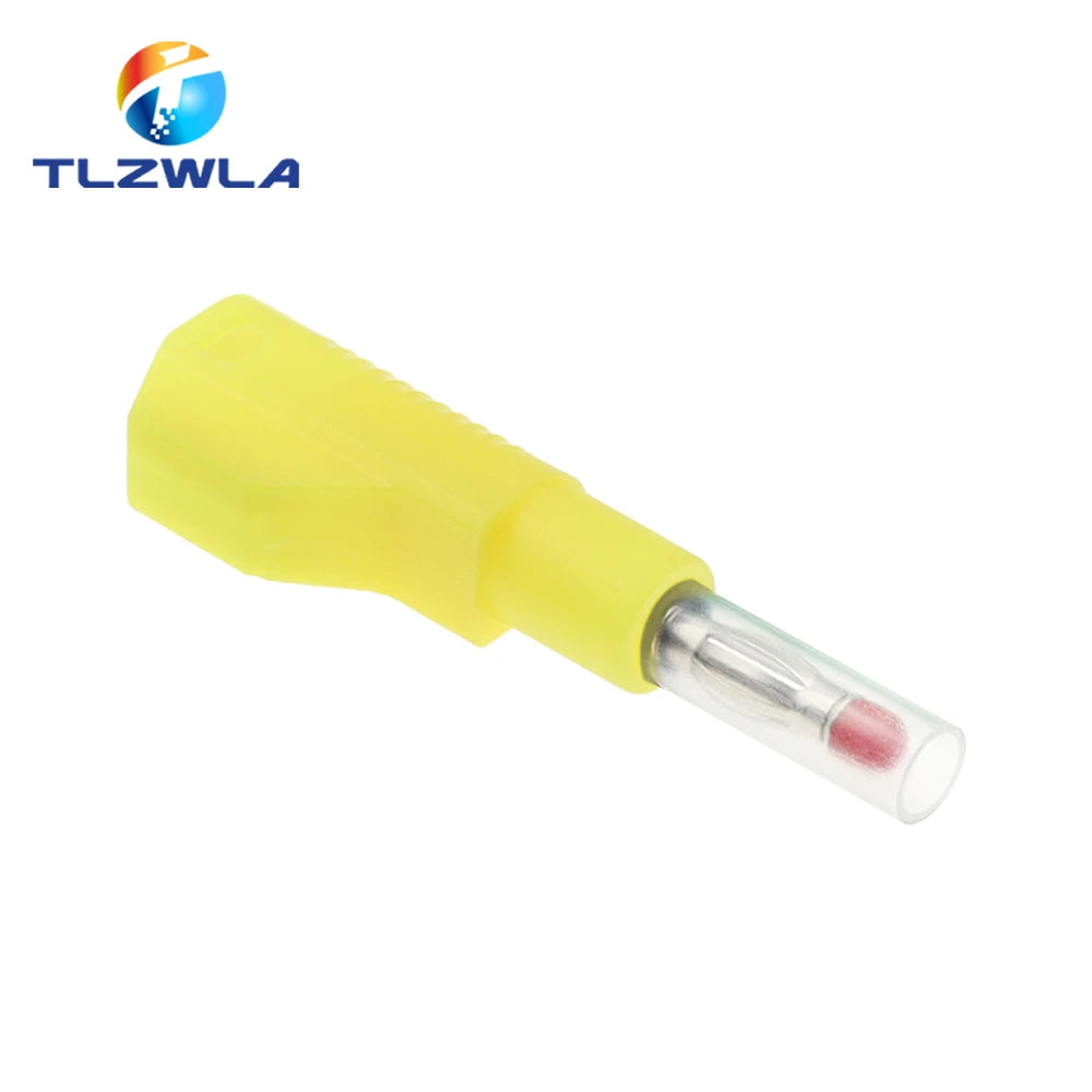 5PCS 4MM Banana Plug Safety Retractable Sheath Stackable Wire Solder Connector DIY Electrical Tools