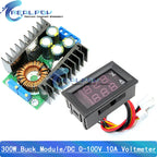 DC 9A 300W 150W Step Up Boost Converter Step Down Buck Power Supply Module DC 0-100V 10A Digital Voltmeter Ammeter Dual Dual