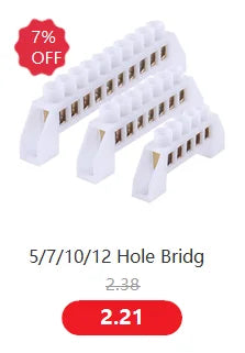 Bridge type guide rail type zero line busbar green flame-retardant terminal block 6 * 9 distribution box zero ground busbar conn