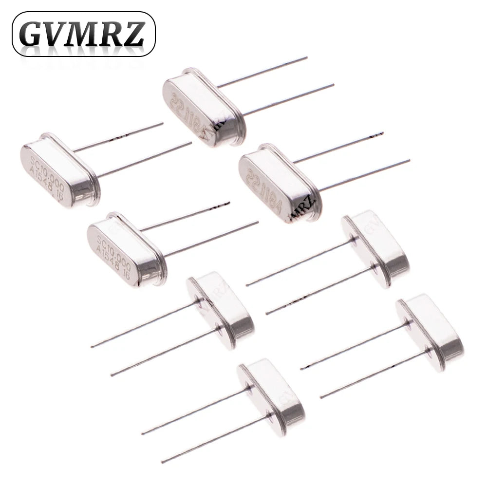 10PCS/200PCS HC-49SMD SMD 2Pin Passive Crystal Oscillator 27MHZ 32MHZ 25MHZ 16MHZ High Precision Quartz Resonator  24MHZ 8MHZ
