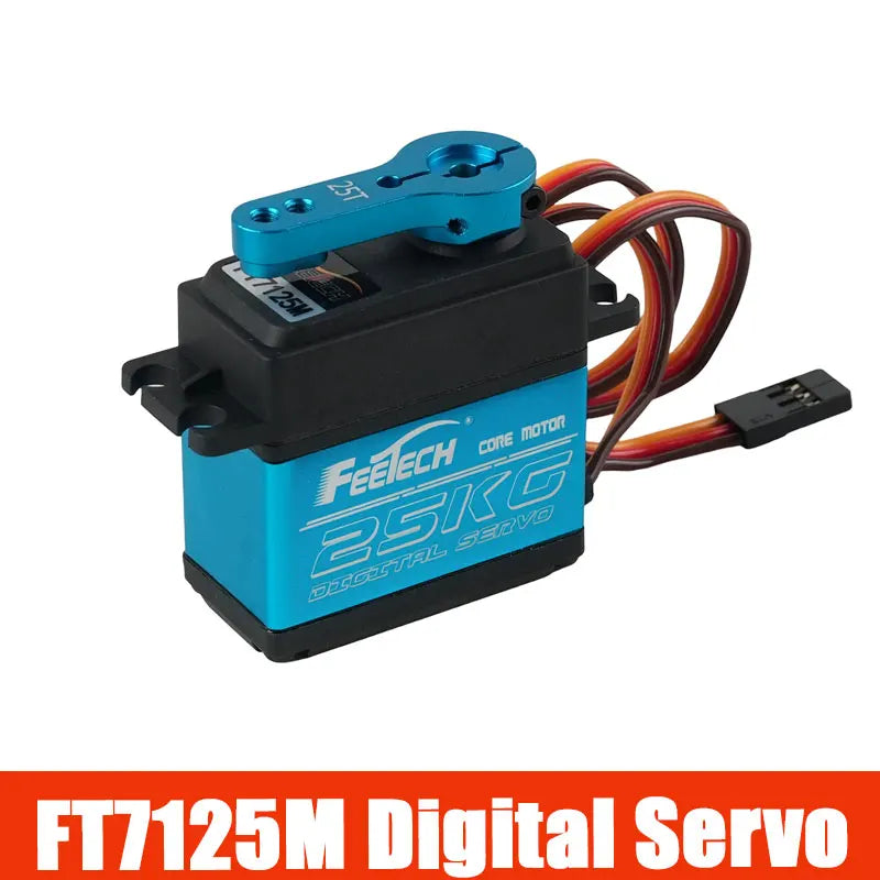 Feetech FT7125M 25kg Digital Servo Waterproof 180° Stainless Steel Metal Gear High Torque Motor for RC Baja Car Arduino DIY Boat