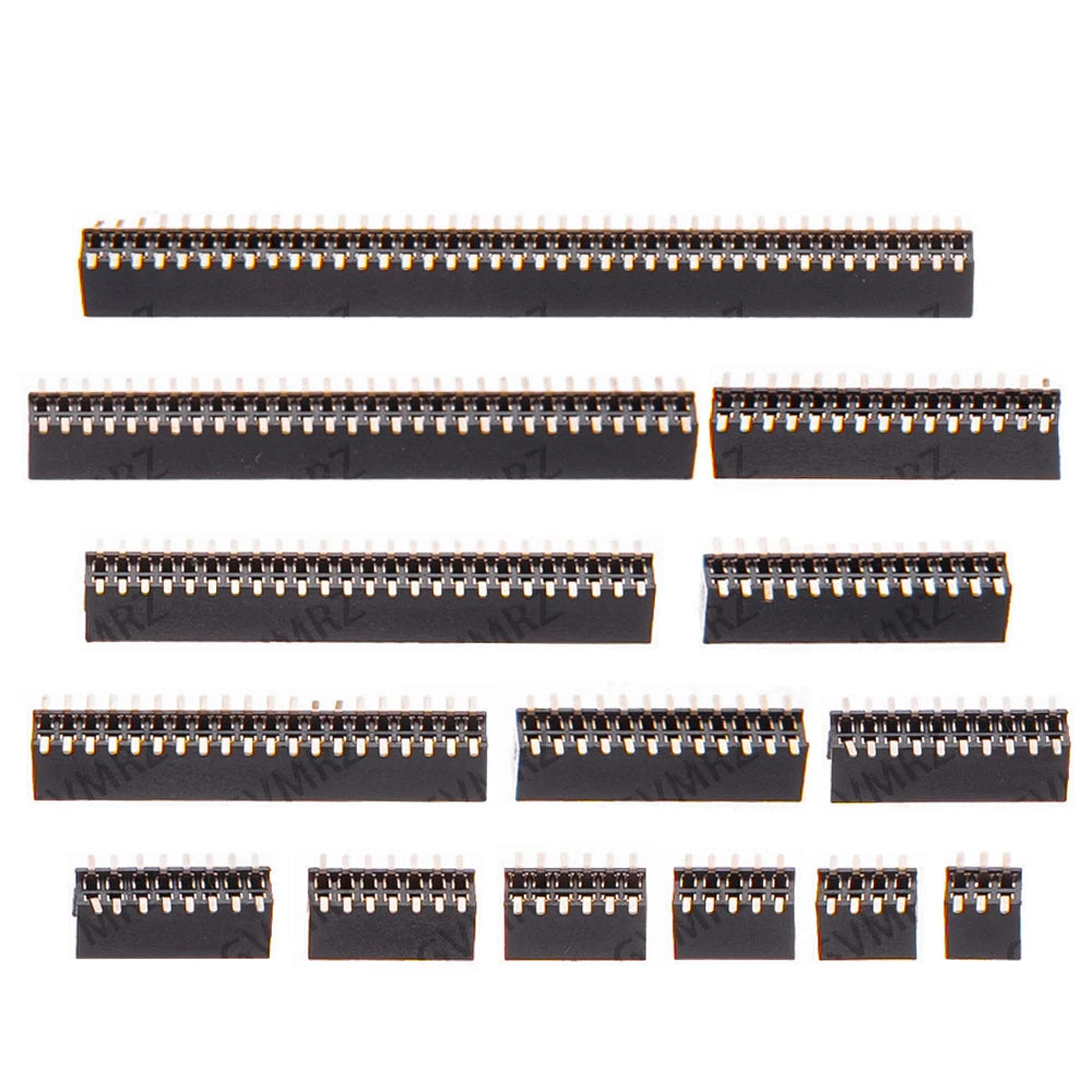 10pcs SMT 1.27mm 1.27 Double Row Female Breakaway PCB Board Pin Header socket Connector Pinheader 2*5 2*10