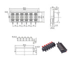 1PCS  Connector Terminal 2P 4P 6P 8P 12P Push In Jack Spring Load Audio Speaker Terminals Breadboard Clips