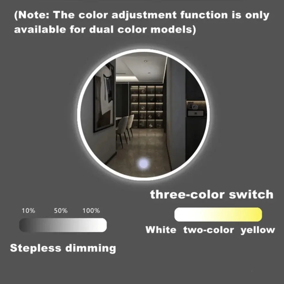 Touch Sensor Switch DC 12V 24V 5A 60W LED Smart Single Key Mirror Light Switch Touch Dimmer Switch For Bathroom Mirror