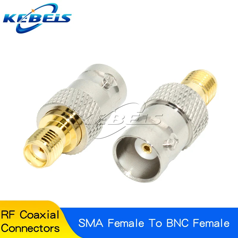 2PCS BNC to SMA Connectors SMA BNC Adapter Male to Female for Antenna/Extension Cable SMA to BNC RF Connector Kits ﻿