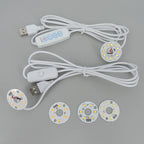 Warm White DC 5V 3W USB LED Lights 2835 Chip Single Color Reading Night Light Desk Book Tablet Lamp with Cable Dimmable