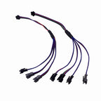 2pcs 2pin 3Pin 4Pin SM Splitter 1 To 2 3 4 LED Connector JST Male Female Connector Wire Cable For WS2812 WS2811 WS2801 Led Strip