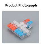 Quick Wiring Terminal Push-in Wire Connector Splitter Mini Universal High power Butt Terminal Block Led Light 1 in Multiple Out