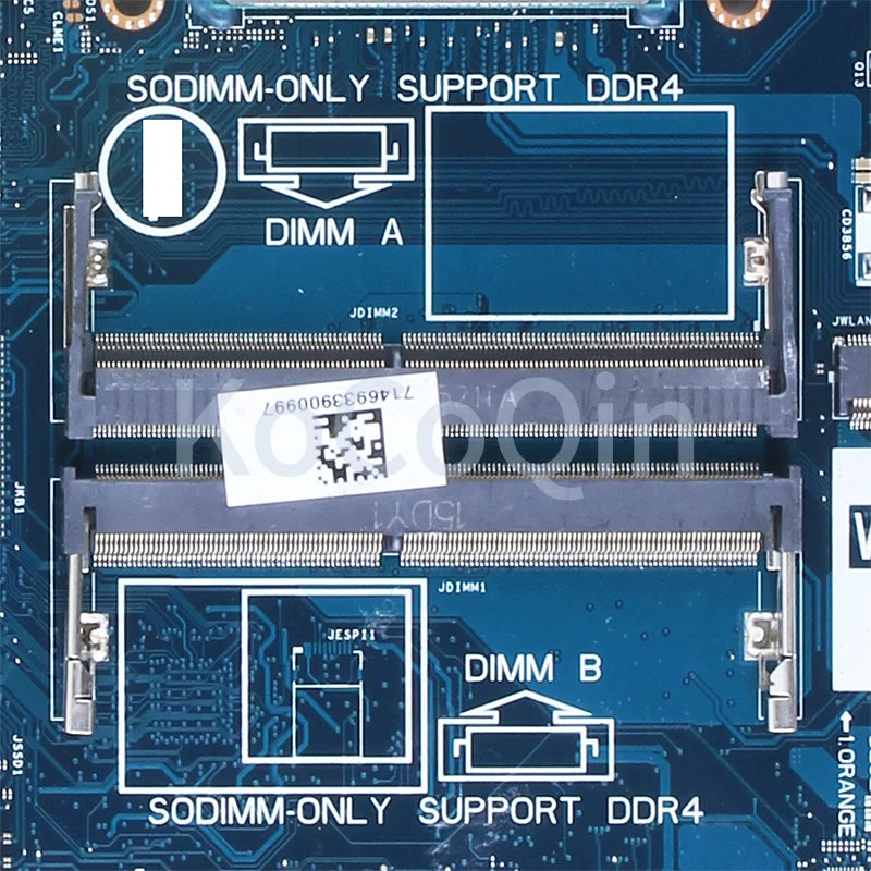NEW For DELL Vostro 3400 3500 Inspiron 3501 Notebook Mainboard LA-K032P 07HC6F 06PGNJ I3 I5 I7-11TH CPU Laptop Motherboard Test