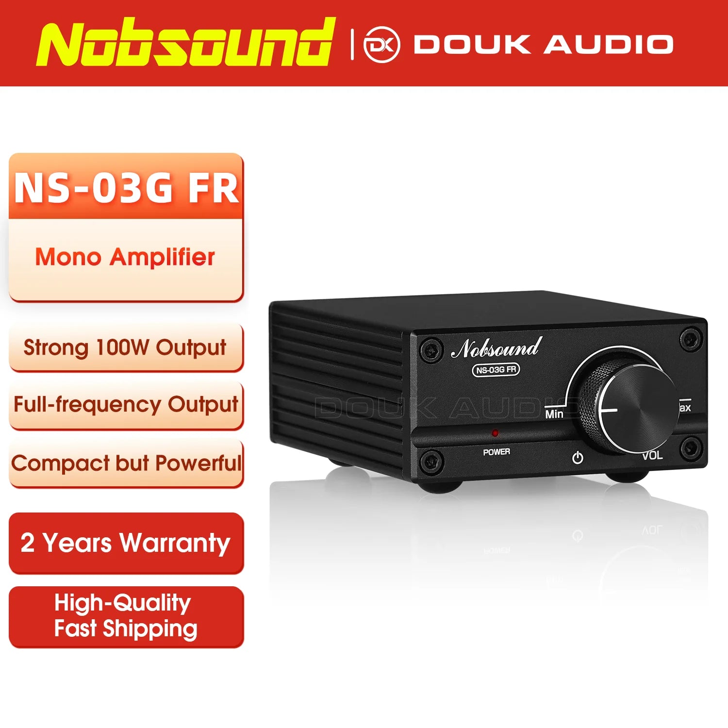 Nobsound Latest Mini 100W Subwoofer / Full Frequency Power Amplifier Mono Channel Audio TPA3116D2 Amp