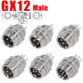 5pcs GX12 GX16 GX20 2 3 4 5 6 7 8 9 10 12 14 15 Pin Docking Aviation Plug Socket Circular Connector
