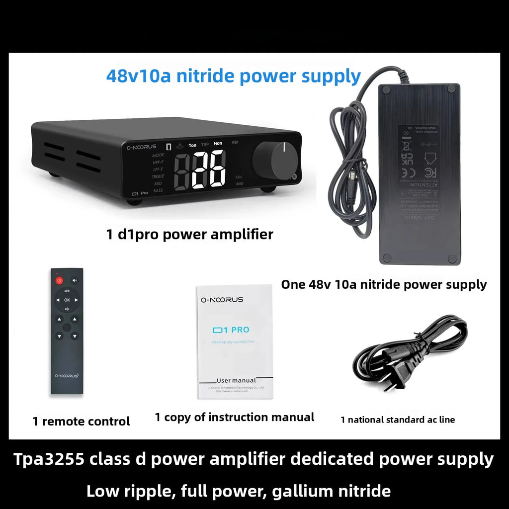 D1pro tpa3255 pffb stereo power amplifier 2.1 channel pure post-stage digital power amplifier