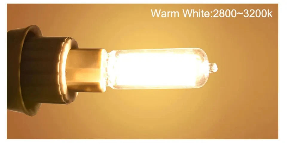 G9 LED Light Bulb 220V 5W 7W 10W COB LED Lamp Glass G9 Bulbs Replace Halogen Bulb LED Lights for Home Ceiling Lamp Chandeliers