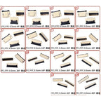 10Pcs FPC FFC Connector Socket Pitch 0.5mm Back Flip Front Insert Horiztontal Socket 4/6/8/10/12/14/16/18/20/30/32/40/50/60 Pin