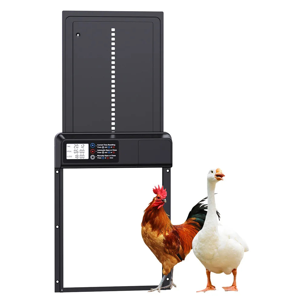 Upgraded 2nd Gen Automatic Pet Door Smart Timer Lift For Dogs Cats Cold Resistant Durable Pet House
