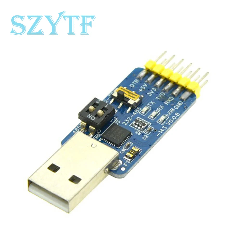 CP2102 USB-UART 6-in-1 Multifunctional(USB-TTL/RS485/232,TTL-RS232/485,232 to 485) Serial Adapter for Arduino