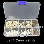 1 Box JST Connector Assortment Kit - SH1.0/ZH1.5/PH2.0/XH2.54 2-5Pin Male/Female Socket with Horizontal/Vertical Header