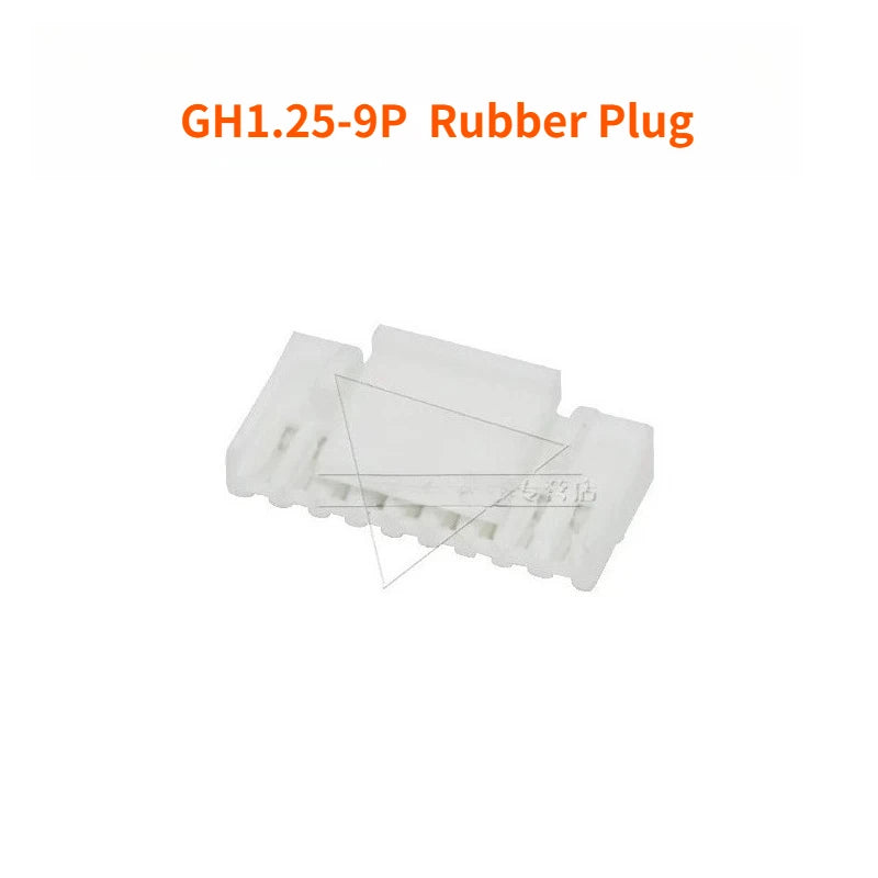 100PCS   GH1.25 Locking Connector with Buckle  2 3 4 5 6 8p Horizontal/vertical Mounting  Rubber Shell  Terminal