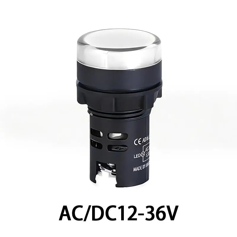 Indicator Signal Lamp Light AD16-22DS 22mm Panel Mount DC 12V 24V 110V 220V 380V Red Green Yellow Blue White LED Bulbs 20mA