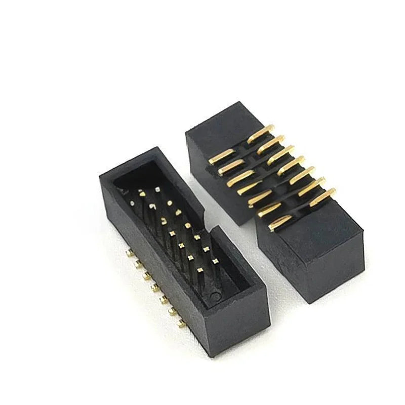 5PCS SMT Simple Right Angle Header 1.27mm Pitch DC3 Series 10/14/16/20P SMT 2x4P 2x5P/2X7P/2X8P/2X10P