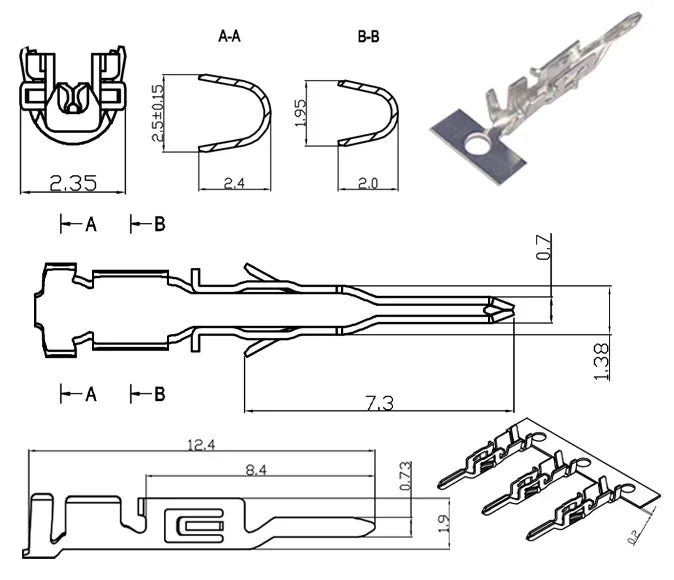10000Pcs/Roll MX3.0 Terminal Micro 5557-3.0 Female 43030-0001 / Male Plug Housing Terminal Pins 43031-0001 Connector