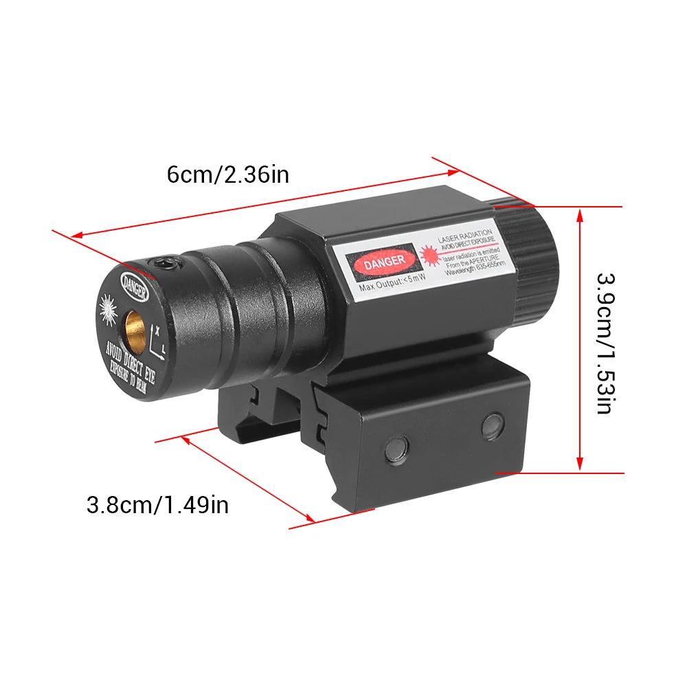 Red Green Dot Laser Sight Scope with Rechargeable Battery + Charger 11mm 20mm Picatinny Rail Mount Rifle Pistol Laser Sight