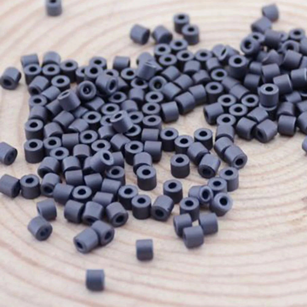 100pcs Hollow Ferrite Beads Filter Rings for Suppressing Spike Interference on Signal and Power Lines in Electronic Applications
