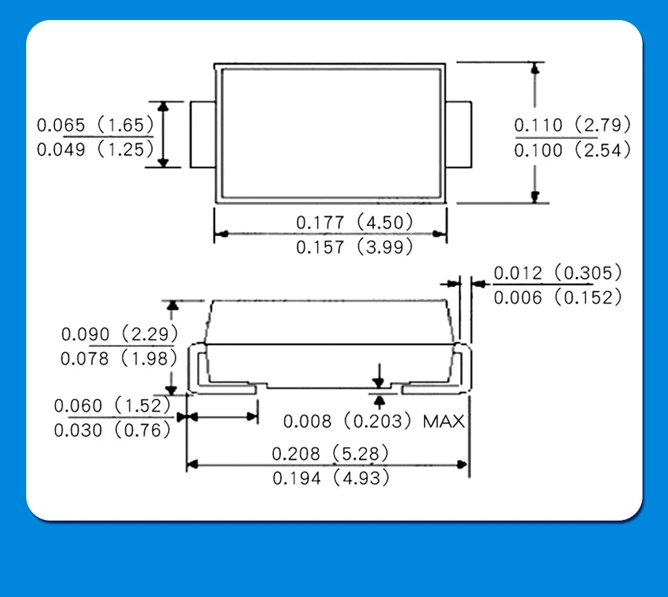 20PCS M1 M2 M4 M7 S4 SMA 1A 1N4001 4002 4004 4007 SS12 SS310 RS1M RS2M ES1D ES1J US1M SMD Schottky Rectifier Diode DO-214AC
