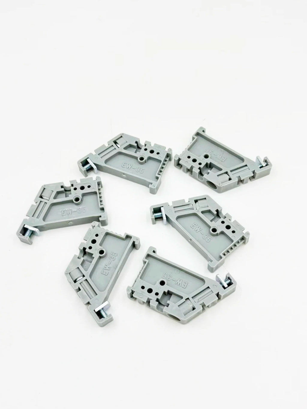 EW-35 DIN Rail Terminal Block Universal Crimping Terminal Block Gray/Brown/White Electrical Accessories 10 20 50 Pieces