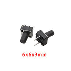 20/50/100 Pcs Micro Tactile Switch Momentary Tact DIP Switch 2 Pin 6 X 6 mm Micro Touch Push Button Switch High 5 mm 6 mm 7 mm 8