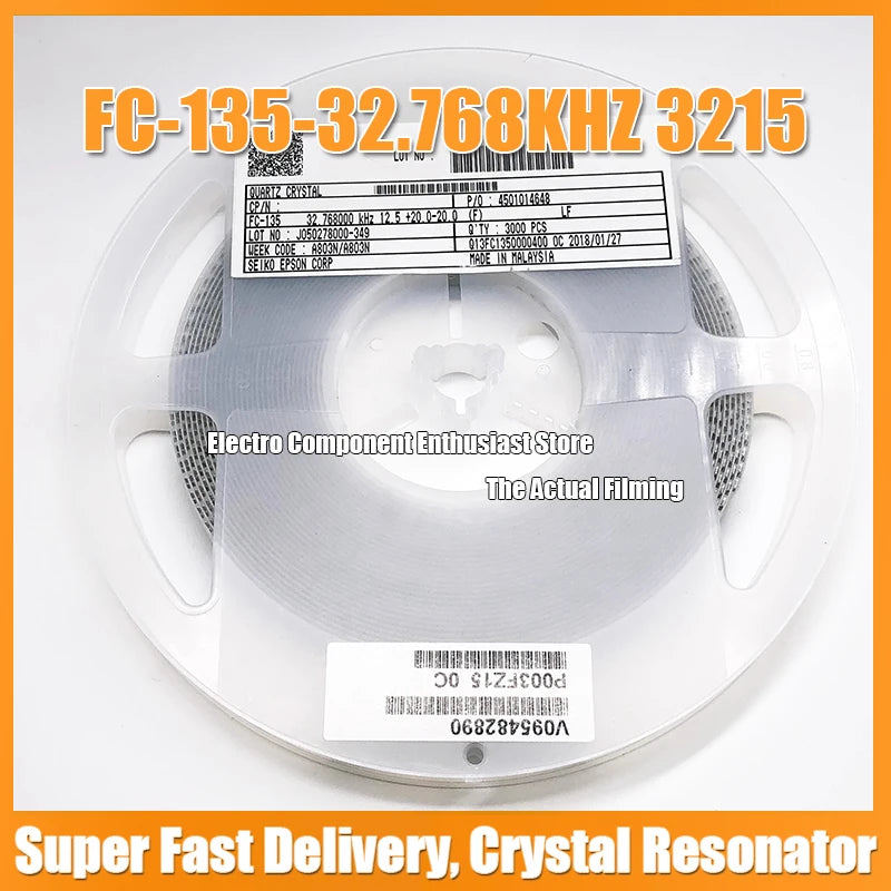 10PCS FC135-32.768KHZ 3215 SMD Passive Crystal Resonator 6PF 7PF 9PF 12.5PF 10PPM 20PPM 3.2X1.5MM EPSON Time High-Pre Oscillator