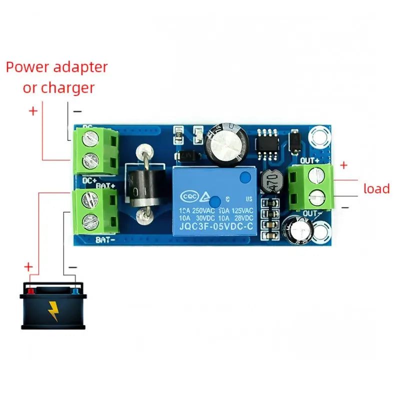 1pcs YX850 Power Failure Automatic Switching Standby Battery Lithium Battery Module 5V-48V Universal Emergency Converte