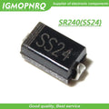 100pcs SCHOTTKY DIODE SS24 2A 40V SMA SR240 DO-214AC SMD IGMOPNRQ