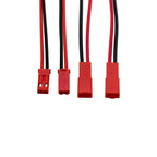 10Pairs JST SYP 2.54mm Pitch 2 Pin Male and Female Wires Connectors Red JST 2P Plug Jack Leads For RC Toys Battery LED Light DIY