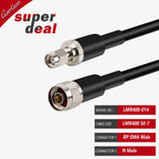 1PC 1 M 2M 3M 10M SMA Male to N Male Connector Plug LMR400 Cable Cord 50 Ohm 50-7 RF Coaxial Extension Jumper Pigtail Adapter