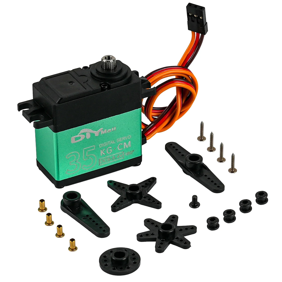 Digital Servo Metal Gear High Torque 15kg 20kg 25kg 30kg 35kg 90° 180° 270° 360 Degree RC Servo for Robot Car Aircraft
